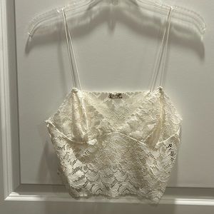 Free People off white bralette.